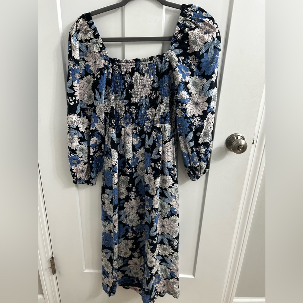 J.Crew Linen Floral Dress